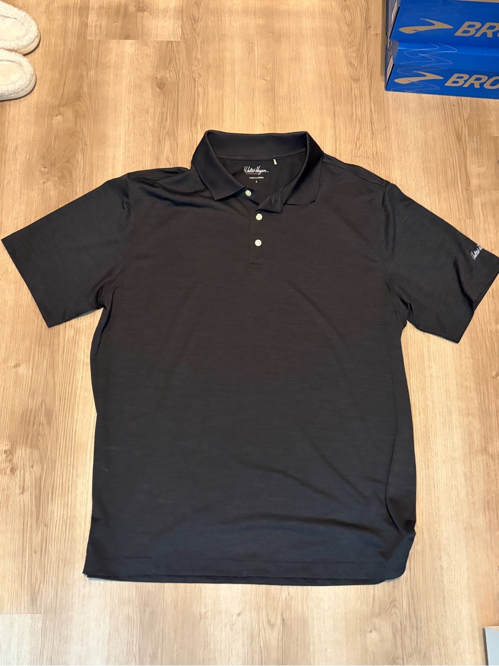 Walter Hagen Black Short Sleeve Polo Shirt